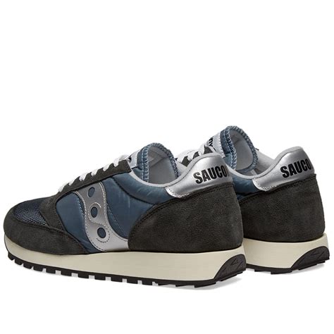 saucony jazz original vintage blue navy silver 6